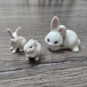 Littlest Pet Shop Bunnies 90's Vintage Lot Of 3